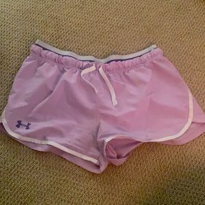 Pink women’s size small underarmer shorts